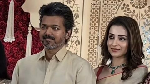 Trisha reaches Vijay's Panaiyur residence amid vote counting