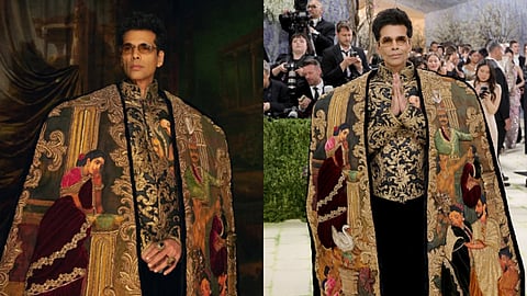 Karan Johar's Raja Ravi Varma-inspired outfit at Met Gala 2026