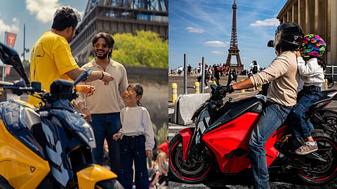 Dulquer Salmaan takes daughter for Paris ride on her birthday