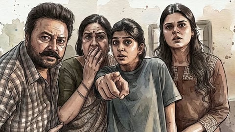 Screengrab from the title teaser of Parimala and Co