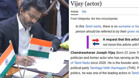 CM Vijay's Wikipedia page changes to "former actor" after swearing-in ceremony
