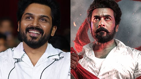 Karthi on Karuppu: 'Suriya anna's performance took me back to Baahubali…'
