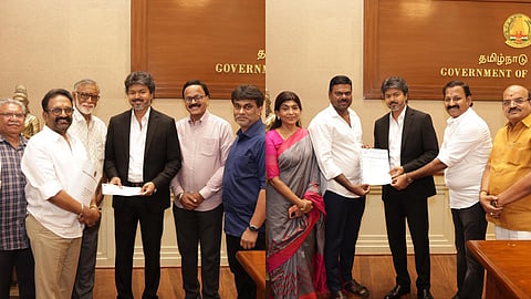 TN CM Vijay meets with representatives from TFPC, TFAPA