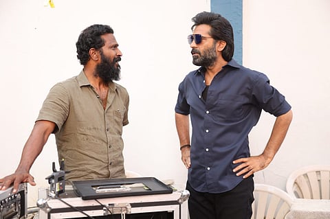 Vetri Maaran and Silambarasan TR from the sets of Arasan