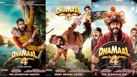 Ajay Devgn, Riteish Deshmukh and Ravi Kishan are on a tropical treasure hunt in new posters from Dhamaal 4