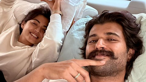 Vijay Deverakonda and Rashmika head to Telangana village to support students as promised
