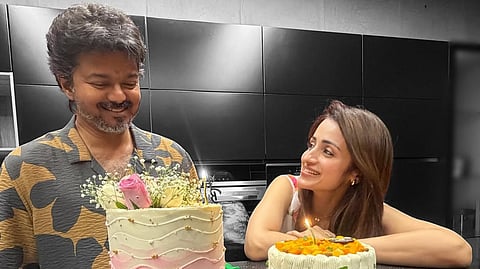 Trisha celebrates Vijay's birthday: 'To the person who makes it all worth it'