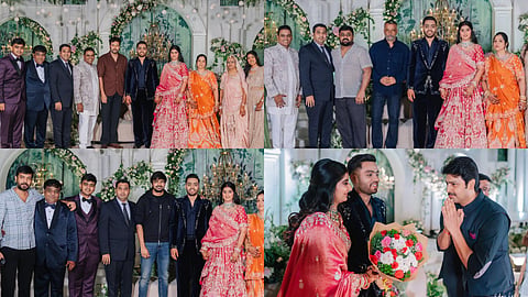 Lalwani family hosts grand wedding reception for Harsh and Chandana