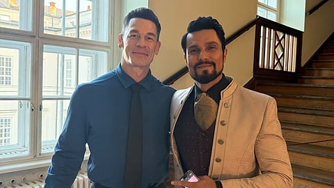 Randeep Hooda shares picture with Matchbox: The Movie co-star John Cena