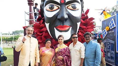 Koragajja's trailer launched at Mysuru Dasara Jamboo Savari in presence of Kabir Bedi, Meenakshi Seshadri, Bhavya