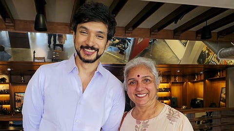Gautham Ram Karthik meets Revathy, latter shares pleasure in seeing former colleague's son