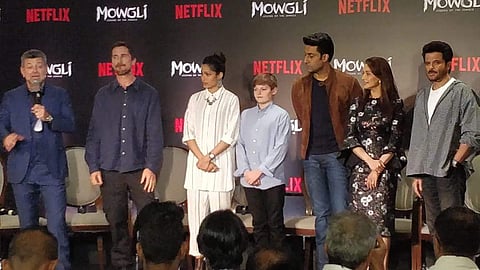 Christian Bale, Andy Serkis in Mumbai for Mowgli premiere