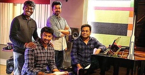Bigil Update: Vijay sings for AR Rahman's music for the first time