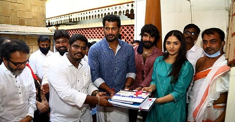 Filming of Vishal's next begins