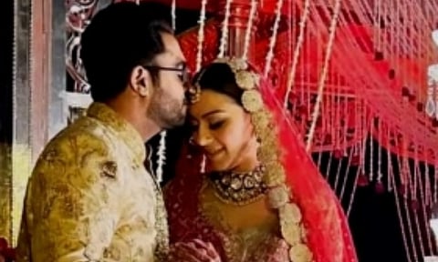 Hansika Motwani and Sohael Khaturiya tie the knot