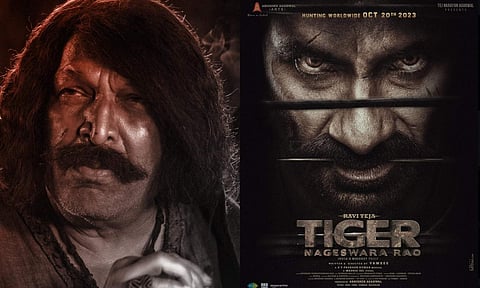 Nassar's character poster from Tiger Nageswara Rao out