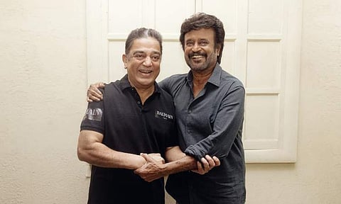 Rajinikanth and Kamal Haasan shoot their films at the same studio after 21 years