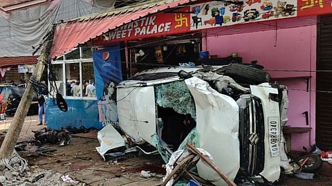 Accident near Ravanaphond Margao military camp Goa