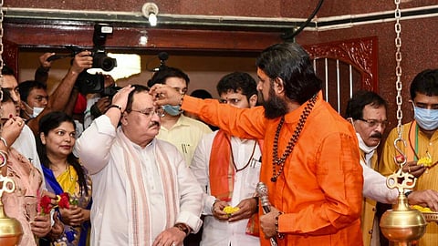 J p Nadda Visit Tapobhumi Kundaim Goa