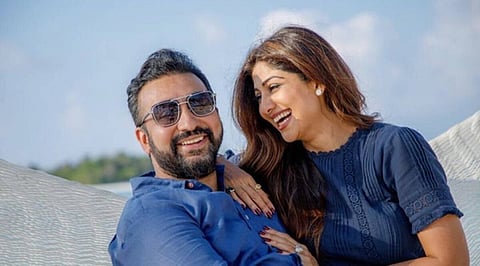 Businessman Raj Kundra with wife Actress Shilpa Shetty (Porn Film Racket)