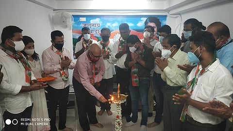 Goa: Digambar Kamat inaugurating the campaign office