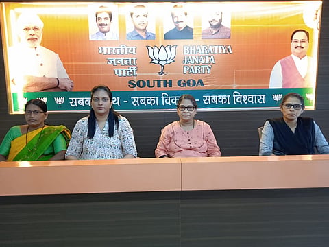महिलांच्या सशक्तीकरणात भारतीय जनता पार्टी सदैव अग्रेसर आहेत, असे भाजपा महिला मोर्चाच्या राज्य सरचिटणीस रंजिता पै यांनी पत्रकार परिषदेत सांगितले. यावेळी आशा गावस, डॉ. स्नेहा भागवत, रंजिता पै व तनुजा पैंगीणकर उपस्थित होते.