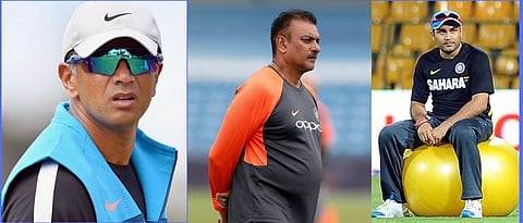 द्रविड यांनी काही कारणास्तव ही जबाबदारी स्विकारण्यास नकार दिला तर, या तीन दिग्गजांपैकी एक भारतीय संघाचा प्रशिक्षक होण्याची शक्यता आहे.