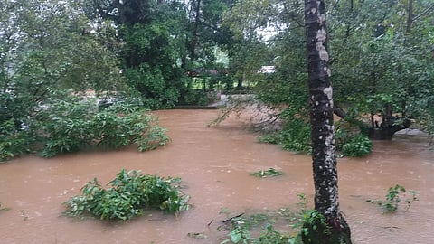 चोर्ला घाट आणि केरी सत्तरी परिसरात पाणी