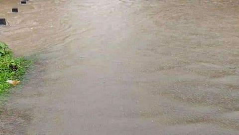 Heavy rain in Tambdi Surla, Sacorda area in goa