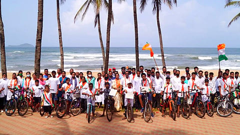 Mormugoa BJP organizes Tiranga cycle rally (Goa)