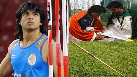 भारताचा नीरज चोप्रा (Neeraj Chopra) आणि पाकिस्तानचा अर्शद नदीम (Arshad Nadeem) हे दोघे जण गोल्ड मेडलसाठी भिडणार आहेत.