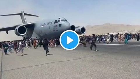 Afghan citizens are struggling to get out of the country