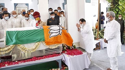 BJP leaders paid their last respects to Kalyan Singh