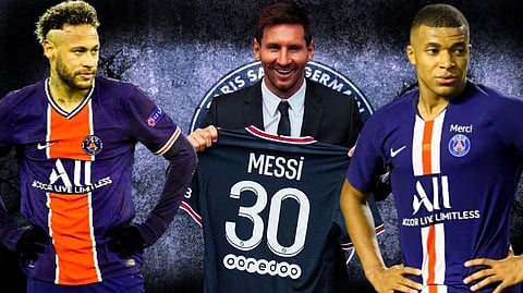 Neymar, Lionel Messi, Kylian Mbappe together play from PSG ahead of the Ligue 1 season