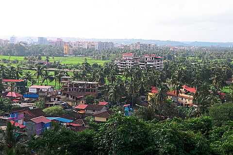 Goa : Concreting has been increased by converting the land in Taligao Goa.
