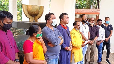Govansh Raksha Abhiyan Goa member at Azad Maidan, Panaji - Goa