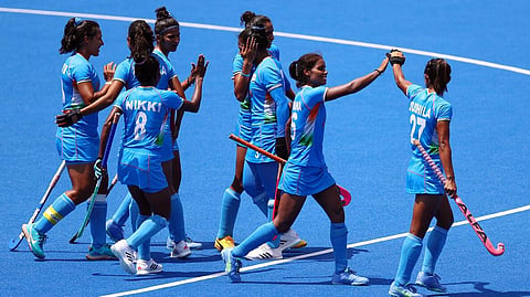 Tokyo Olympics: Indian women hockey team during game against Australia