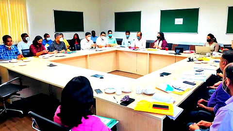 Meeting held by South Goa District Collector regarding Goa Assembly Election elections, on 20 August, 2021 (Goa)