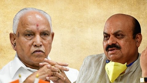 Basavaraj Bommai and B.S. Yediyurappa