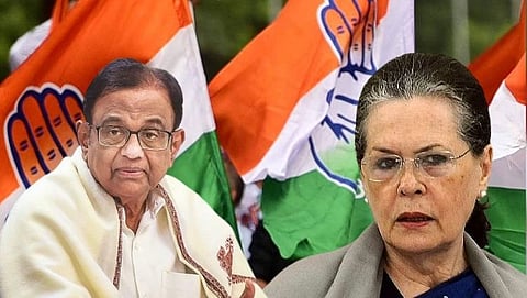 Congress: Sonia gandhi and P Chidambaram