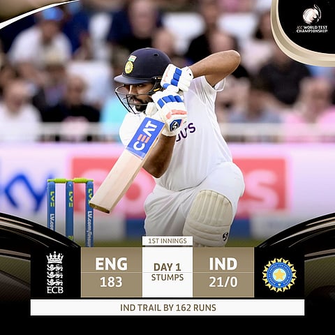 Ind Vs Eng: 1st Test Report, on the Image of Rohit Sharma, 04 Aug, 2021