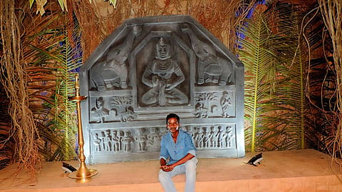 Platform and idols made for Mhadai Folk Art Festival by Artist Navso Parwar (Goa Art)