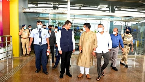BJP's state election in-charge, former Maharashtra Chief Minister Devendra Fadnavis arrived in Goa today