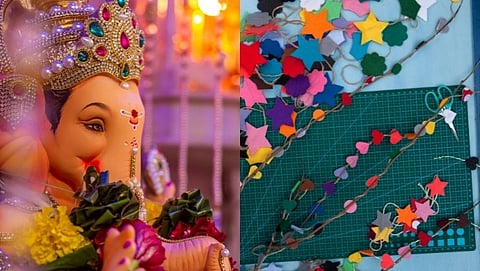 Eco Friendly Ganpati Decoration: If you want to make instant makhra, watch this video