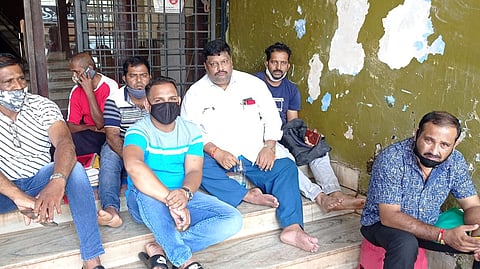 सुदीप ताम्हणकर व टॅक्सीचालकांचे पणजीत धरणे आंदोलन