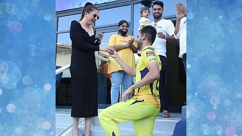 Deepak Chahar propose his girlfriend Jaya Bhardwaj on ground during PBKSvsCSK match