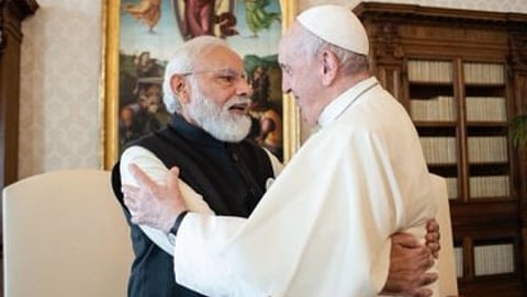 Prime Minister Narendra Modi & Pope Francis