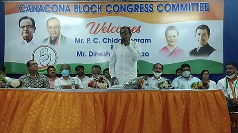 P. Chidambaram in goa