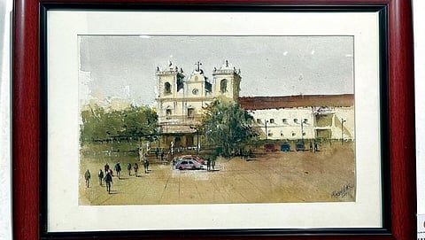 Goa: जलरंगांतील चित्रांचे प्रदर्शन