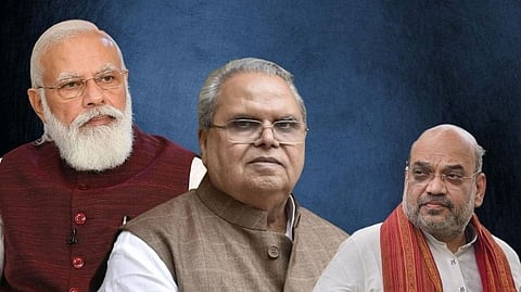 Copies of correspondence between former Goa Governor Satyapal Malik PM modi and Shah are not available